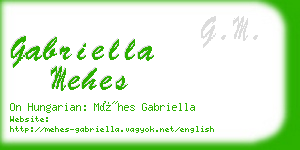gabriella mehes business card